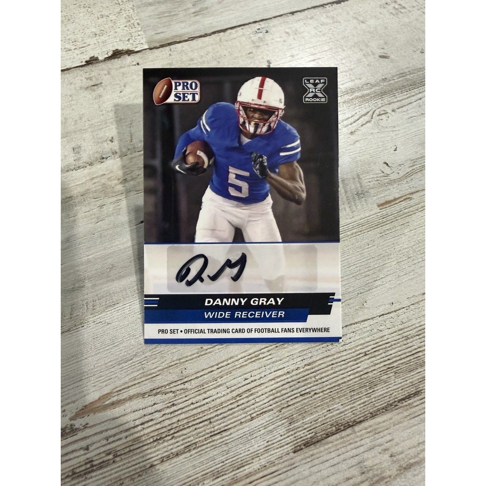 2022 Leaf Pro Set Danny Gray Rookie Autograph Card PSA-DG1